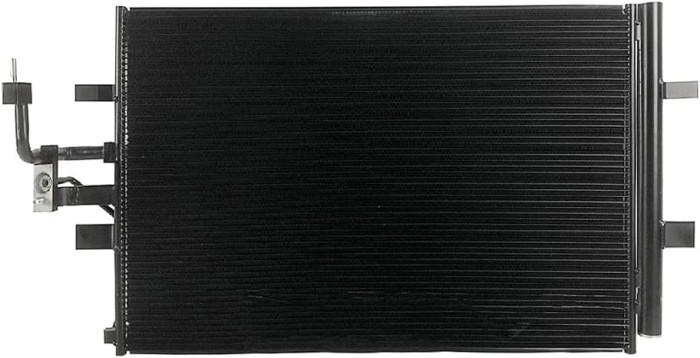 Condensator climatizare AC Ford Bronco, motor: 2.3 Ecoboost, 2.7 V6 Ecoboost, 3.0 V6 Ecoboost, Condensator cu uscator integrat, 780x400x12, miez si
