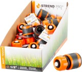 Racord rapid Strend Pro SoftTouch 1/2 inch cu stop pentru furtun de gradina