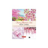 Cherry Blossom Art, 16 Note Cards: 16 Different Blank Cards with Envelopes in a Keepsake Box!