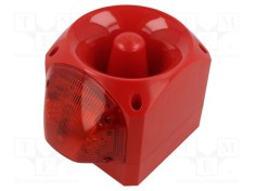 Semnalizator luminos ?i acustic KLAXON SIGNALS 10?60VDC LED ro?ie IP66 ABS foto