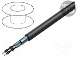 Cablu BiTNER 1000 2(ST) H 8x2x0,5mm2 LSZH negru 600V, 1kV
