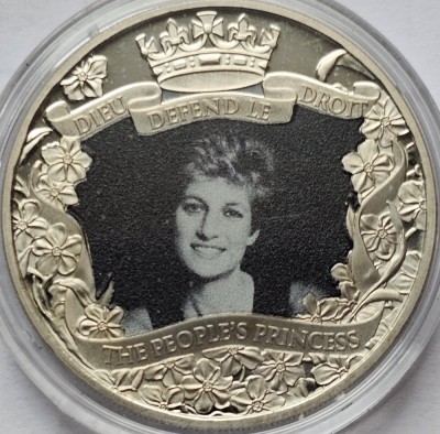 Half crown 2021 Gibraltar, Diana - The People&amp;#039;s Princess , Bunc, Capsula., km#1843 foto