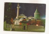 FA156 - Carte Postala - TURCIA - The Mevlana Museum at night, circulata 1969