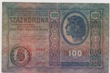 100 KRONEN A CIRCULAT IN TRANSILVANIA CONFORM STAMPILEI/VF