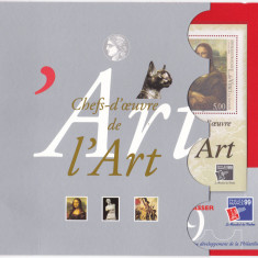DB Pictura Franta 1999 SS Da Vinci Card intrare Expo Philexfrance MNH 3 poze