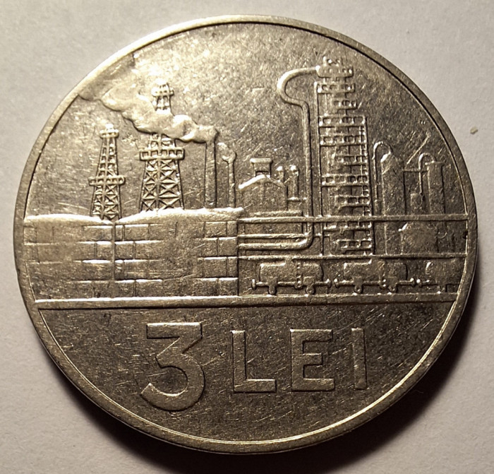 Moneda 3 lei 1966 (#2)