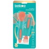 Set lingurita si furculita flexibile Baboo - portocaliu Verde, 6 luni+