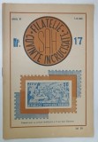 REVISTA SAH , FILATELIE , CUVINTE INCRUCISATE , ANUL VI , NUMARUL 17 , 1 SEPTEMBRIE , 1949 * PREZINTA INSEMNARI CU CREIONUL
