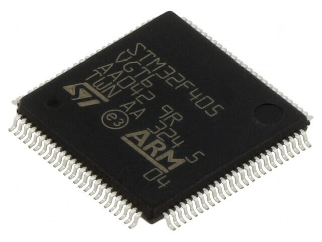 Microcontroler ARM 168MHz LQFP100 1,8-3,6V STM32F405VGT6