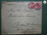 Regalitate Romania ,plic corespondenta circulat,corepondenta financiar -comerciala avocat