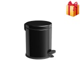 Cumpara ieftin Cos de gunoi din inox cu pedala, 12 litri, negru