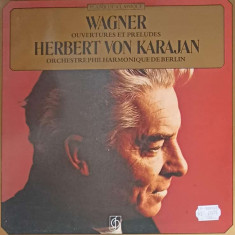 Disc vinil, LP. Ouvertures Et Preludes-Wagner, Orchestre Philharmonique De Berlin, Herbert Von Karajan