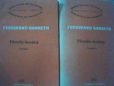 Ferdinand Gonseth - FILOSOFIA DESCHISA { 2 volume } / 1995 foto