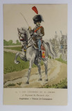 2e REGIMENT DE HUSSARDS , 1807 , CAPITAINE , TENUE DE CAMPAGNE , CARTE POSTALA ILUSTRATA , INCEPUTUL SEC. XX