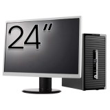 Pachet Calculator Second Hand HP ProDesk 490 G3 Tower, Intel Core i5-6400 2.70GHz, 8GB DDR3, 500GB HDD, DVD-ROM + Monitor 24&amp;quot; NewTechnology Media