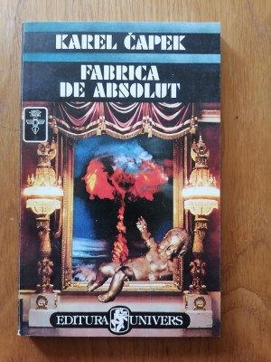 FABRICA DE ABSOLUT - Karel Capek- SF. foto