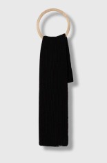 Roxy fular femei, culoarea negru, neted