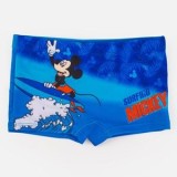 Costum de baie boxer Mickey surfer albastru pentru copii, CMCLASS