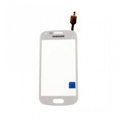 Geam cu Touchscreen Samsung S7580, S7582 Alb Original foto