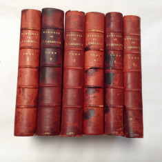 MEMOIRES DE JACQUES CASANOVA -6 VOLUME 1881/1922 EDITIE COMPLETA!!