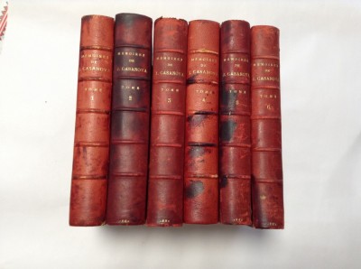 MEMOIRES DE JACQUES CASANOVA -6 VOLUME 1881/1922 EDITIE COMPLETA!! foto