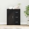 Bufet cu sertar Stejar negru 60 x 31 x 70 cm Lemn compozit