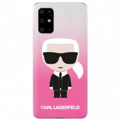 Husa TPU Karl Lagerfeld Degrade pentru Samsung Galaxy S20 Ultra G988 / Samsung Galaxy S20 Ultra 5G G988, Roz KLHCS69TRDFKPI foto