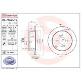Set disc frana Hyundai Accent 3 (Mc) 08.05-12.10, Getz (Tb) 06.01-01.11, I20 I (Pb Pbt) 08.08-12.15; Kia Rio 2 (Jb) 03.05-12.11, Spate, 262X10mm, pli, BREMBO
