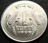 Moneda exotica 1 RUPIE - INDIA, anul 1998 *cod 279 = UNC