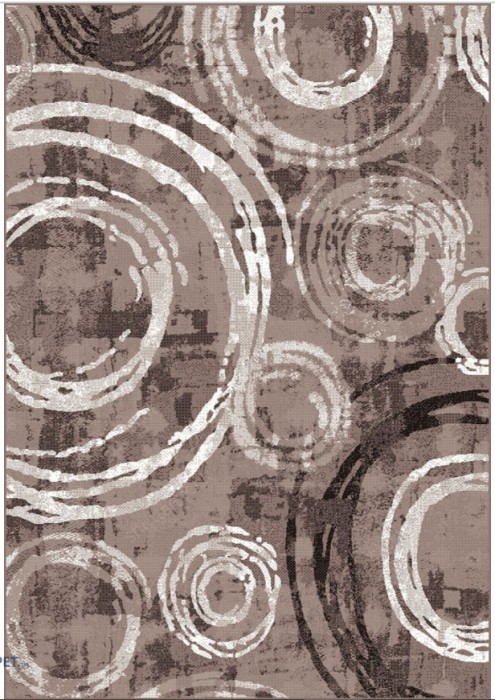 Covor Model Mira 24010-132, Marime 50 x 80 cm, Maro, Inaltime Fir 6 mm, Antialergic, Polipropilena, Living, Dormitor, Sufragerie, Birou