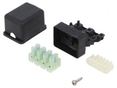 Mufă cu gel RELICON poliamidă IP68 neagră