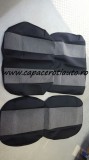 Huse Scaune Auto Buss 2+1 Universal, Negru/Gri, Poliester. Huse Protectie Interior