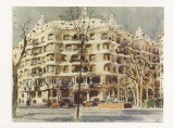 FA47-Carte Postala- SPANIA - Barcelona, La Pedrera, circulata 1993, Fotografie