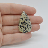 Cabochon jasp dalmatian 35x22x6mm c58