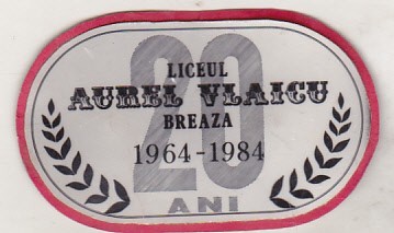 bnk div - Ecuson Liceul Aurel Vlaicu Breaza 1964-1984 - carton foto