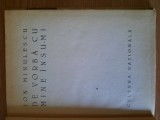 De Vorba cu Mine Insumi - Ion Minulescu - Editie Princeps 1924 - Cultura Nationala - Carte Rara, Timbrata, Coperta Cartonata