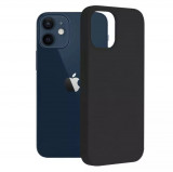 Cumpara ieftin Husa iPhone 12 12 Pro Silicon Negru Slim Mat cu Microfibra SoftEdge