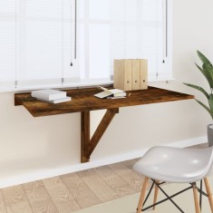 Gossi masa perete plianta stejar fumuriu 100x60x56 cm lemn compozit