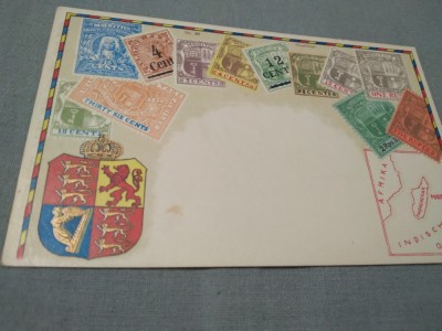 CARTE POSTALA EMBOSATA 1905 NECIRCULATA foto