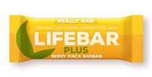 Lifebar Baton cu Fructe Maca si Baobab Raw Bio Lifefood 47gr Cod: 8594071484590 foto