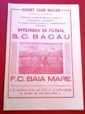 Program meci fotbal SC BACAU - FC BAIA MARE (20.04.1985)