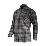 CAMASA FLANEL CU CAROURI GROASA / GRI - S