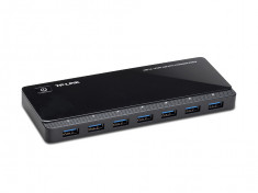 HUB USB 3.0 extern cu 7 porturi si 2 de incarcare, TP-LINK foto