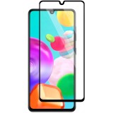 Folie Protectie Ecran OEM pentru Samsung Galaxy A41, Sticla securizata, Full Face, Full Glue, 6D, Neagra