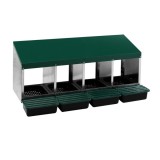 Cuibar pasari cu 4 compartimente, MG-04 PROFI cu colector de oua