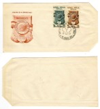 Romania 1953 plic FDC rar cu seria Campionatele Mondiale de tenis de masă