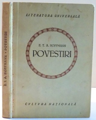 POVESTIRI de E.T.A. HOFFMANN * MINIMA UZURA A COPERTEI foto