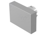 Lentilă buton 16mm gri plastic EAO 51
