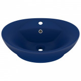 Cumpara ieftin Chiuveta lux preaplin albastru mat 58,5x39 cm ceramica oval