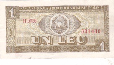 ROMANIA RSR 1 leu 1966 foto